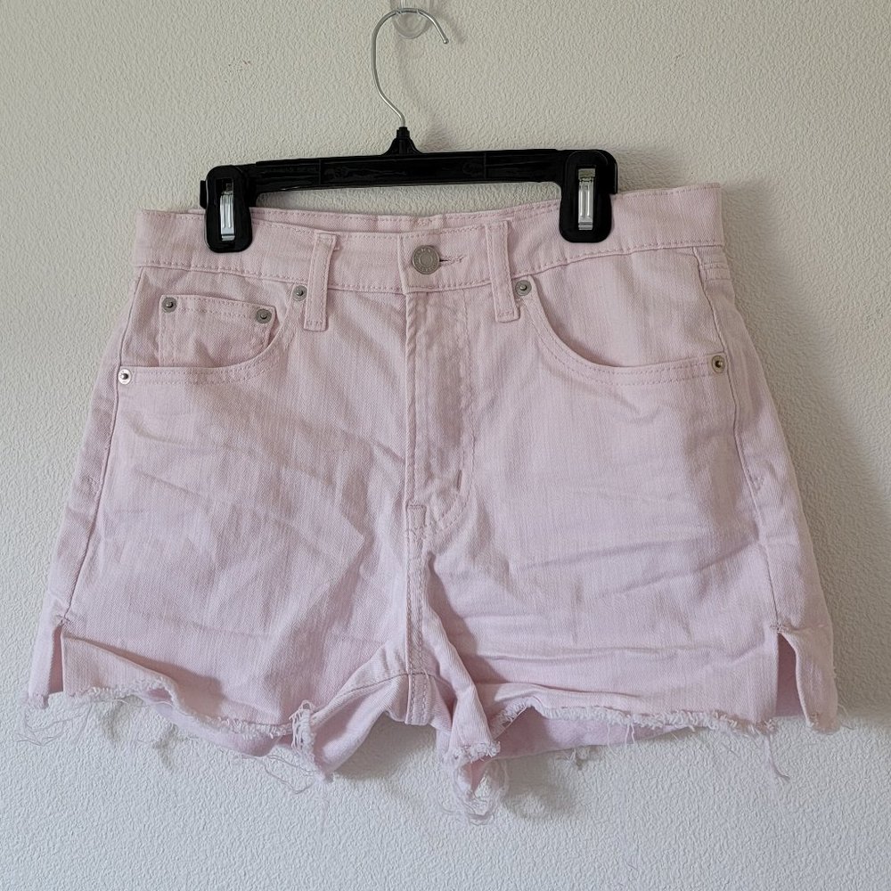 GAP Pink Sz 26 Raw Hem Jean Short
